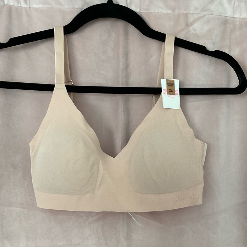 NWT VS PINK Seamless Nude Bralette XS